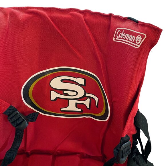 San Francisco 49ers Coleman Portable Stadium Seat Packable Carry Strap NFL Logo - Picture 8 of 12